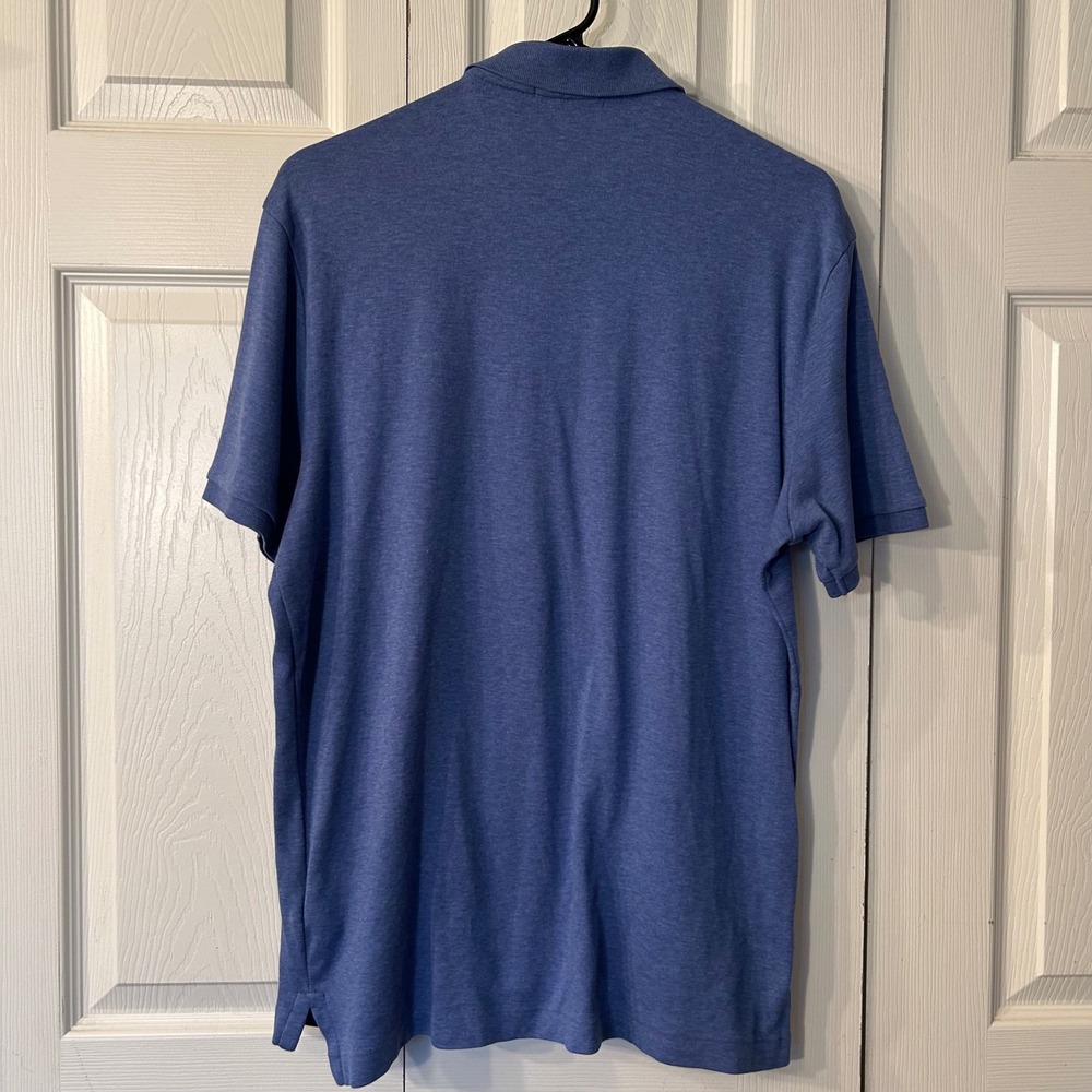 Polo Ralph Lauren Men's Blue Heathered Short Sleeve Polo Shirt‎ Size Medium - Picture 2 of 6